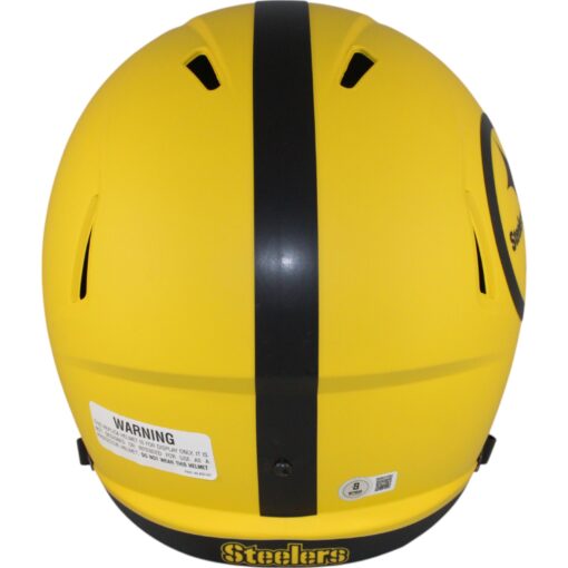 Troy Polamalu Autographed Pittsburgh Steelers Rave F/S Helmet Beckett 50276