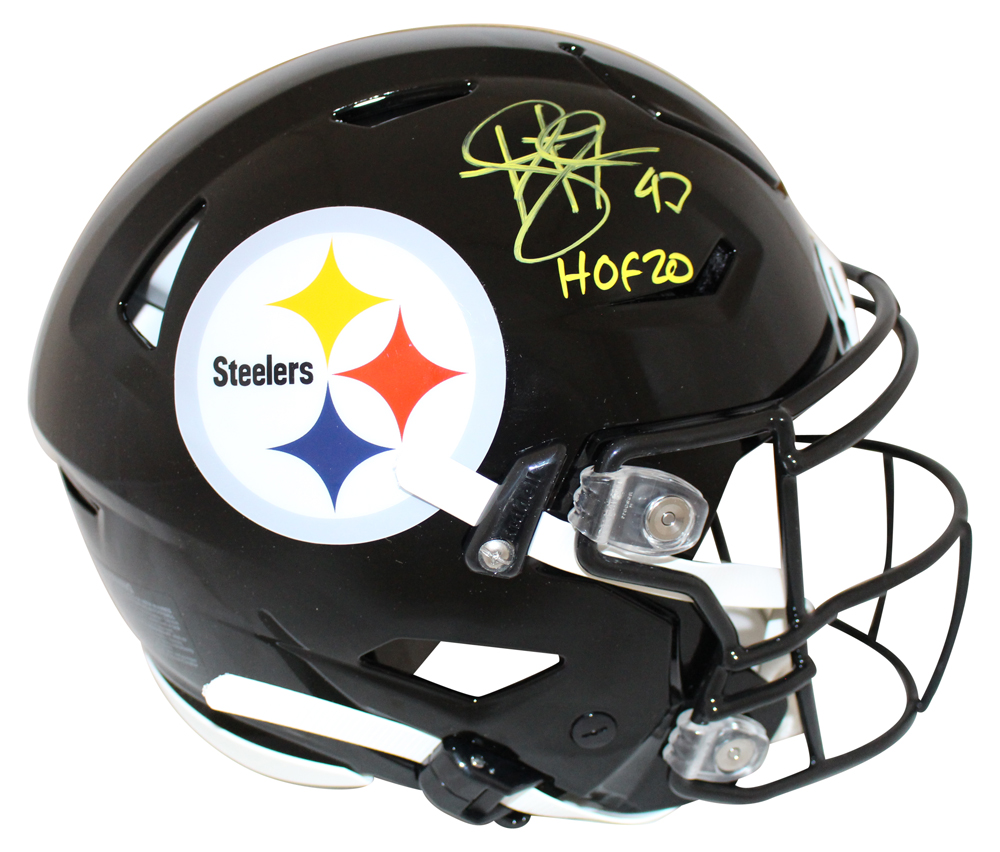 Troy Polamalu Signed Pittsburgh Steelers Authentic Speed Flex Helmet BAS 27461