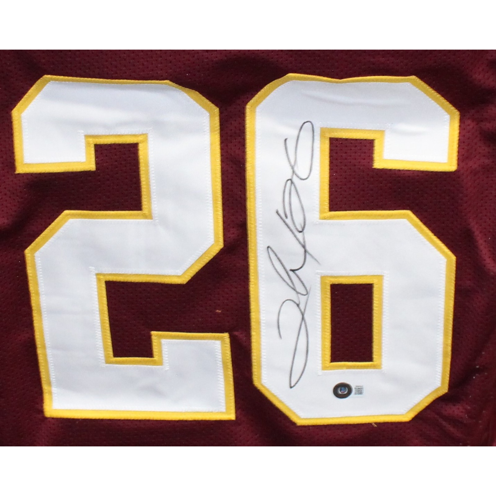 Clinton Portis Autographed/Signed Pro Style Jersey Red Beckett