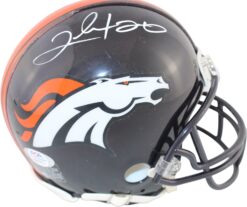 Clinton Portis Autographed/Signed Denver Broncos VSR4 TB Mini Helmet PSA 59389