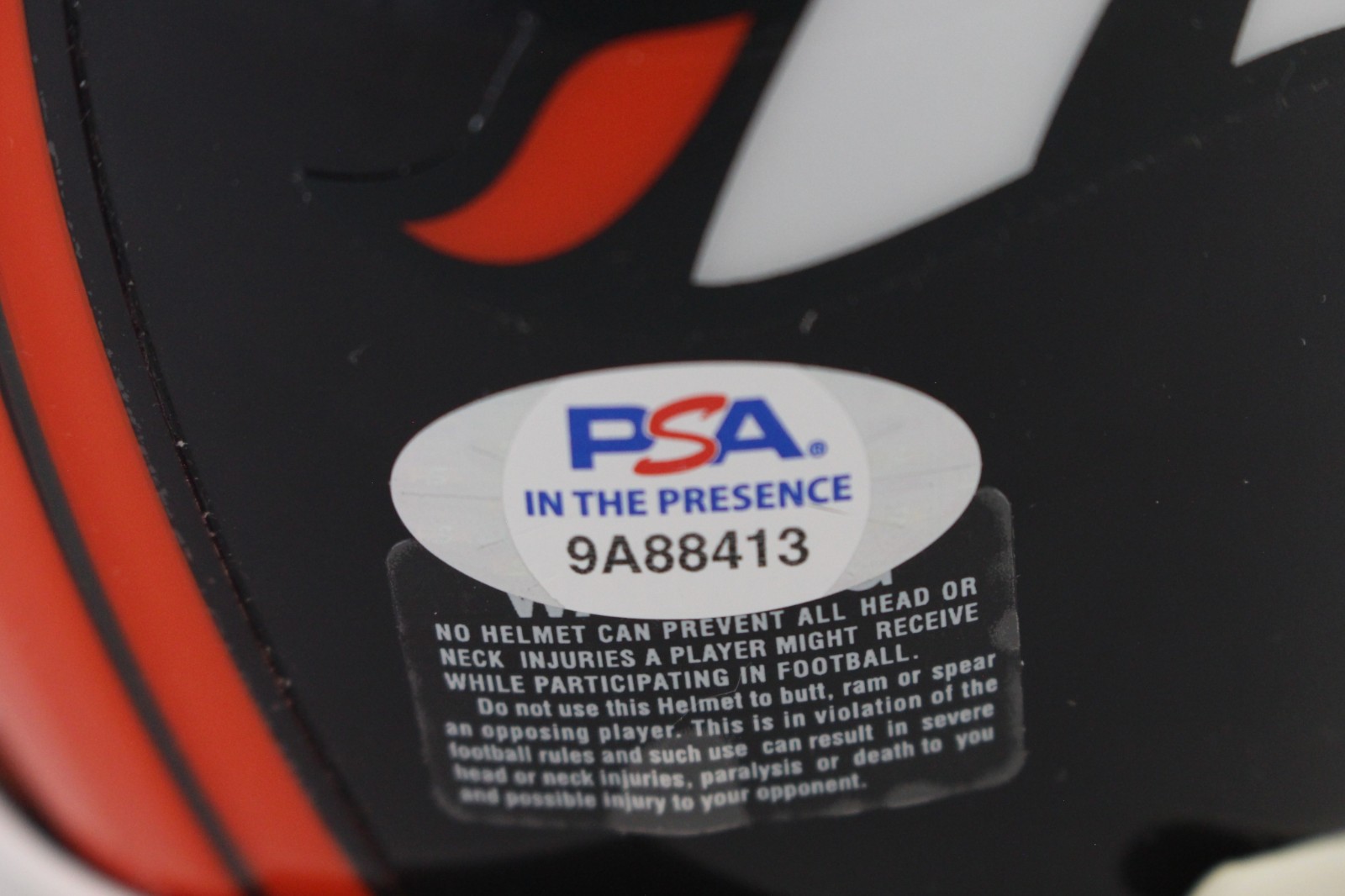 Clinton Portis Autographed/Signed Denver Broncos VSR4 TB Mini Helmet PSA 59389 4 Clinton Portis Autographed/Signed Denver Broncos VSR4 TB Mini Helmet PSA 59389