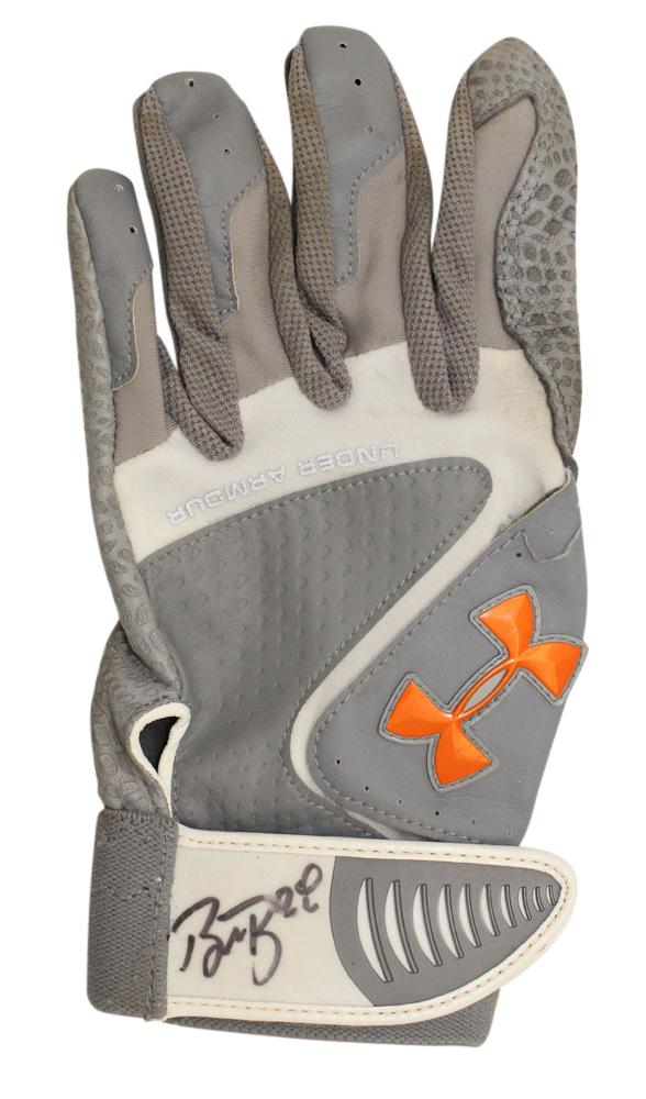 Buster Posey Signed San Francisco Giants Under Armour Batting Gloves BAS