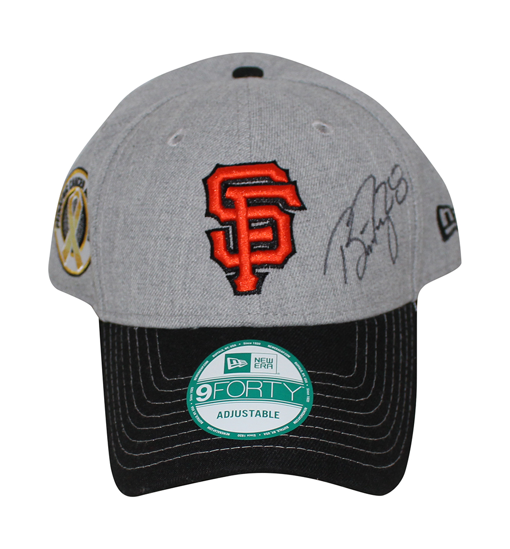 Buster Posey Signed San Francisco Giants Gray Baseball Cap Hat Beckett BAS