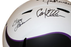 Purple People Eaters Signed Vikings Authentic Lunar Helmet 4 Sigs Beckett