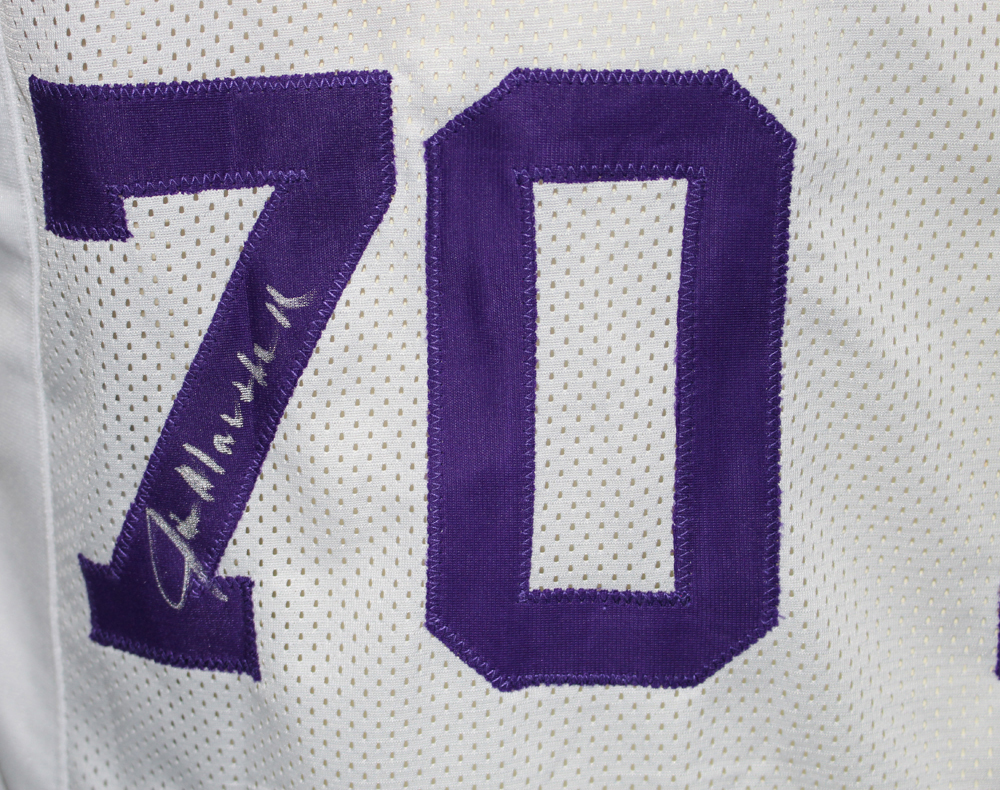 Purple People Eaters Signed Pro Style White XL Jersey 4 Sigs Beckett