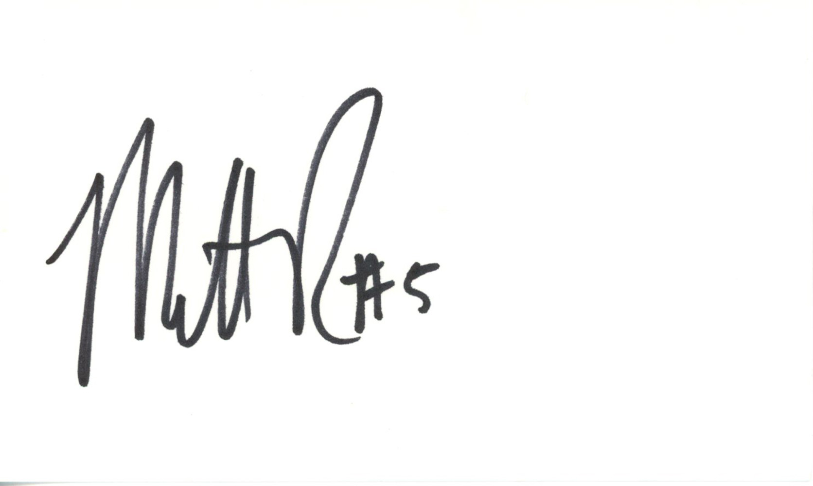 Matt Prater Autographed/Signed Denver Broncos Index Card Beckett 45308