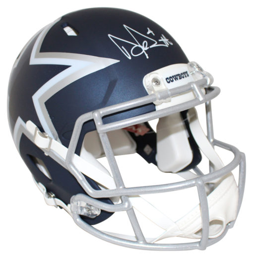 Dak Prescott Autographed/Signed Dallas Cowboys Authentic AMP Helmet BAS 25456