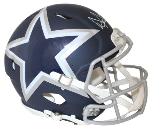 Dak Prescott Autographed/Signed Dallas Cowboys Authentic AMP Helmet BAS 25456