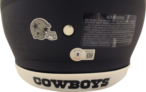 Dak Prescott Autographed Dallas Cowboys Authentic AMP Helmet Beckett