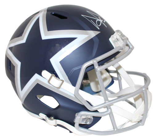 Dak Prescott Autographed/Signed Dallas Cowboys AMP Replica Helmet BAS 25455