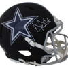Dak Prescott Autographed Dallas Cowboys Authentic Black Matte Helmet JSA 24086