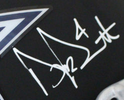 Dak Prescott Autographed Dallas Cowboys Authentic Black Matte Helmet JSA 24086