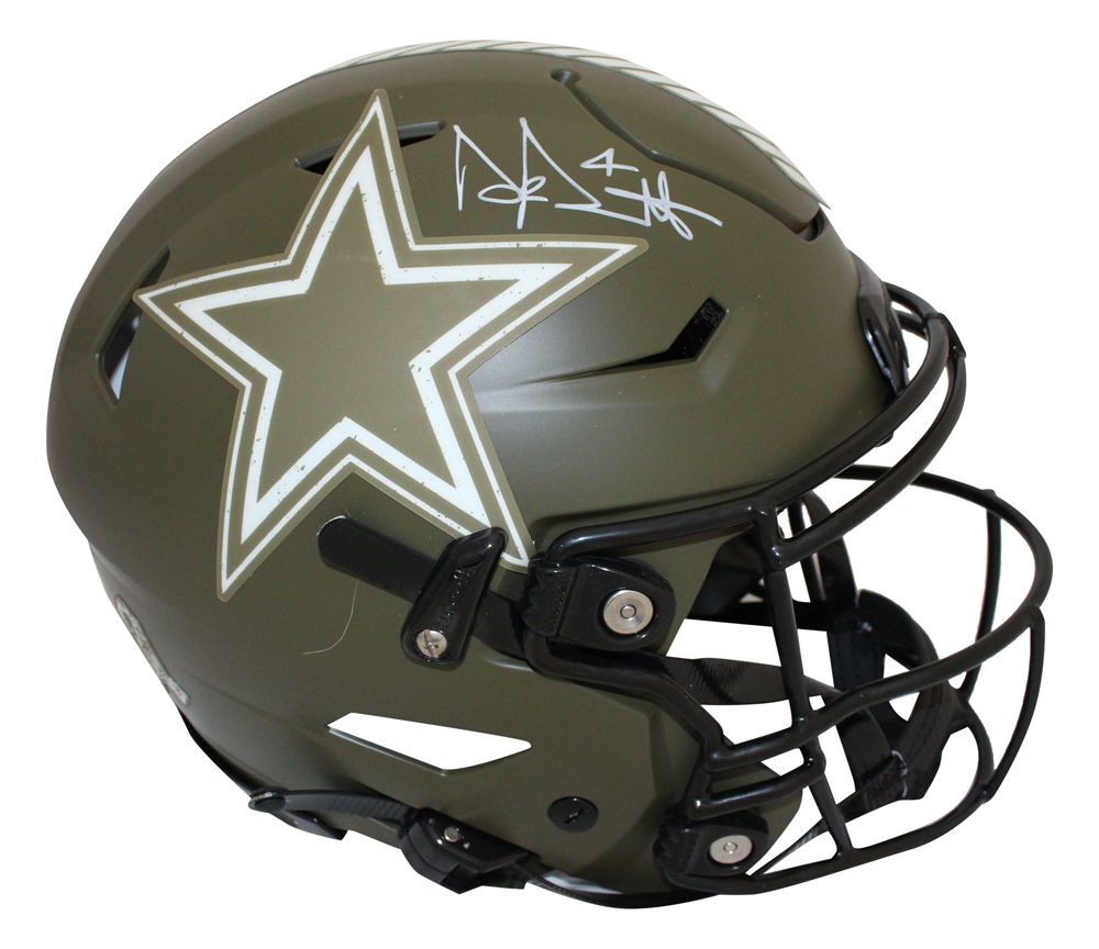 Dak Prescott Signed Dallas Cowboys Authentic Salute Speed Flex Helmet BAS