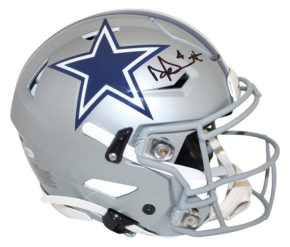 Dak Prescott Autographed Dallas Cowboys Authentic Speed Flex Helmet BAS 24084