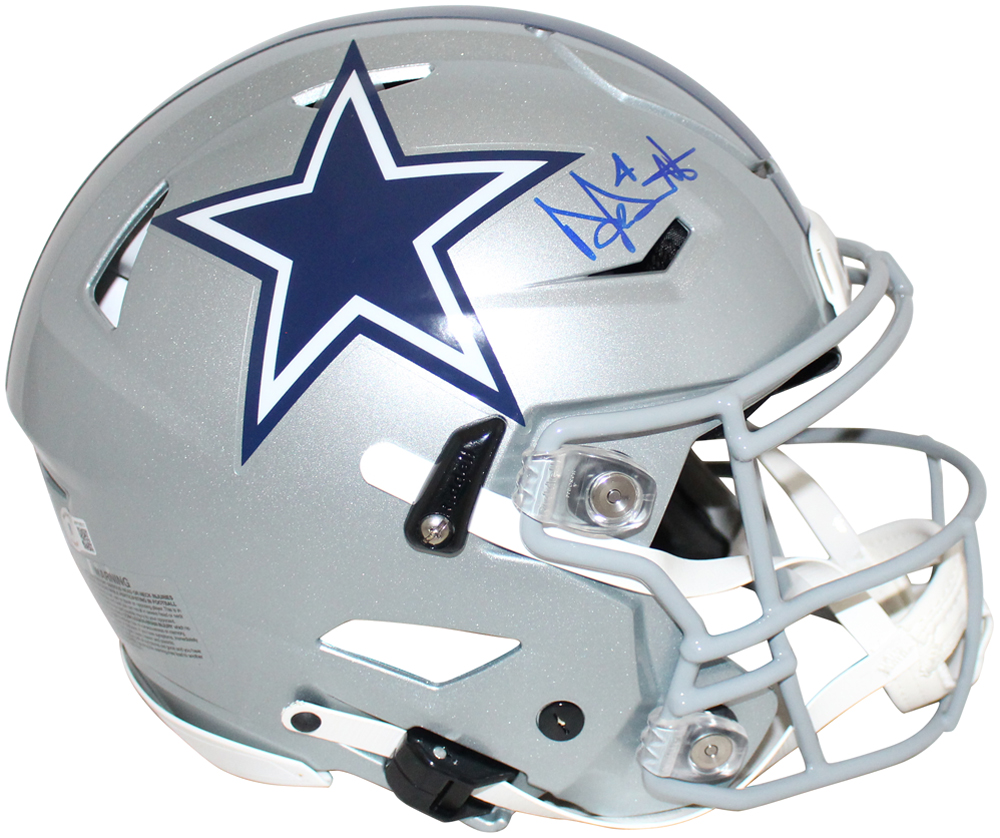 Dak Prescott Signed Dallas Cowboys Authentic Speed Flex Helmet BAS