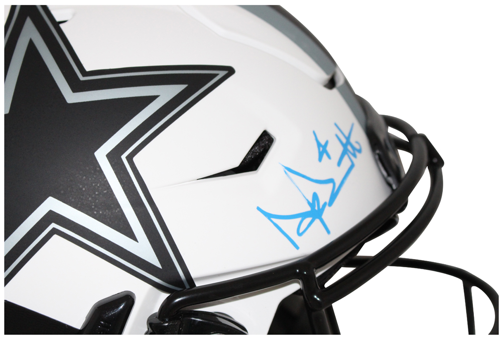Dak Prescott Signed Dallas Cowboys Authentic Lunar Speed Flex Helmet BAS