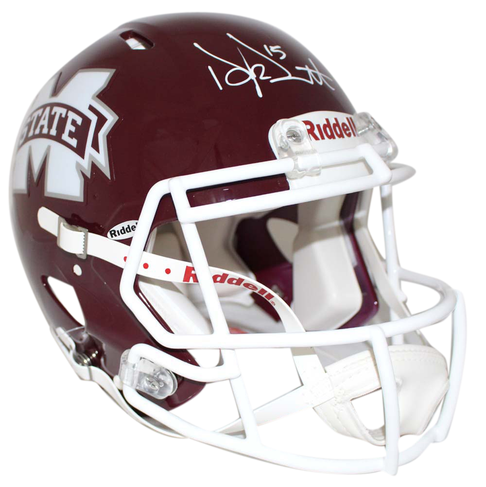 Dak Prescott Autographed Mississippi State Bulldogs Authentic Helmet JSA 24088