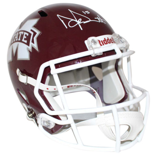 Dak Prescott Autographed Mississippi State Bulldogs Replica Helmet JSA 24089