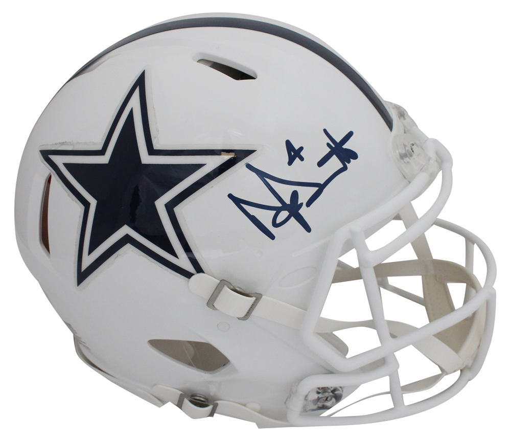 Dak Prescott Signed Dallas Cowboys Authentic 2022 Alt Speed Helmet BAS