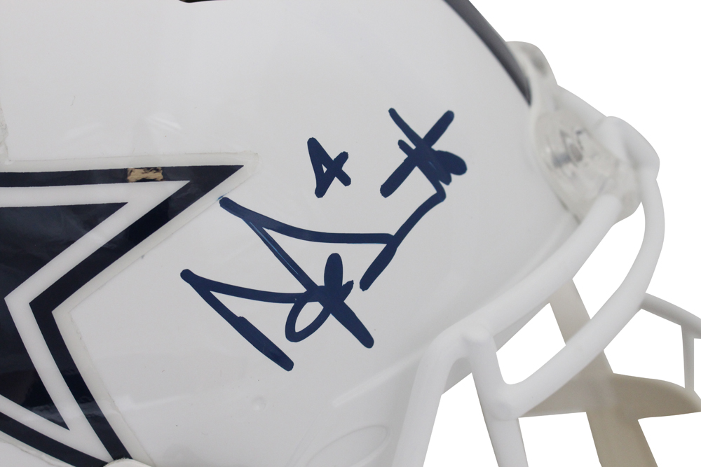 Dak Prescott Signed Dallas Cowboys Authentic 2022 Alt Speed Helmet BAS