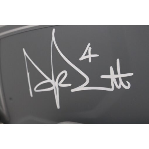 Dak Prescott Autographed Dallas Cowboys Authentic Slate Helmet Beckett 47382