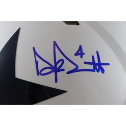 Dak Prescott Autographed/Signed Dallas Cowboys Authentic TB Helmet Beckett 56318