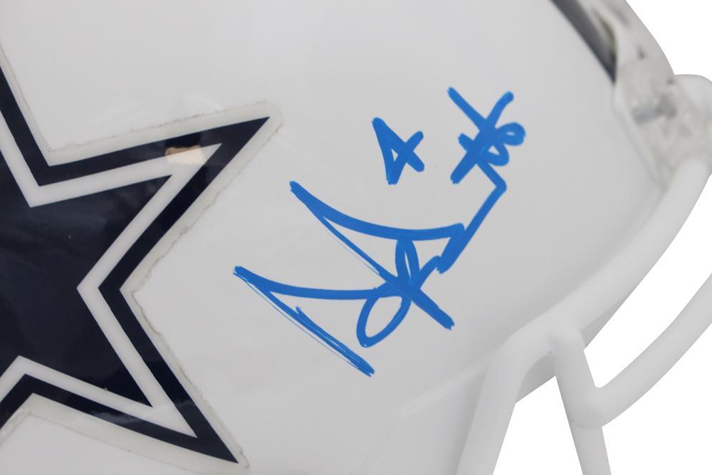 Dak Prescott Signed Dallas Cowboys F/S 2022 Alt Speed Helmet Beckett