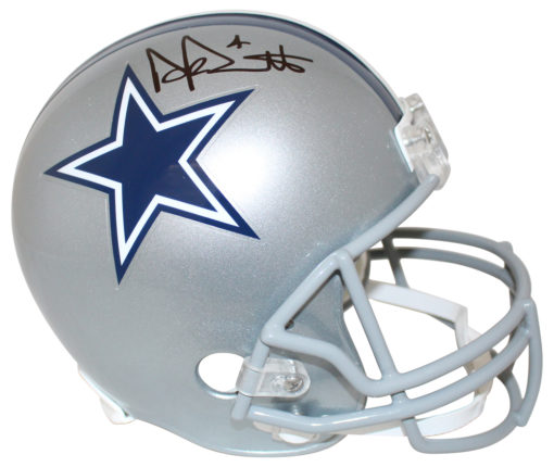 Dak Prescott Autographed/Signed Dallas Cowboys Replica Helmet BAS 25457