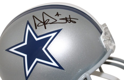 Dak Prescott Autographed/Signed Dallas Cowboys Replica Helmet BAS 25457