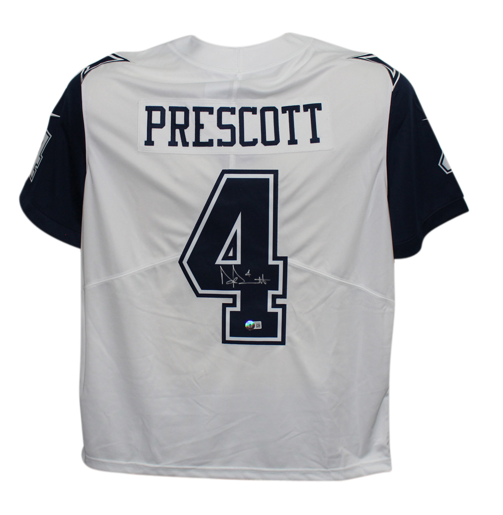 Dak Prescott Signed Dallas Cowboys Color Rush Nike Limited XL Jersey BAS