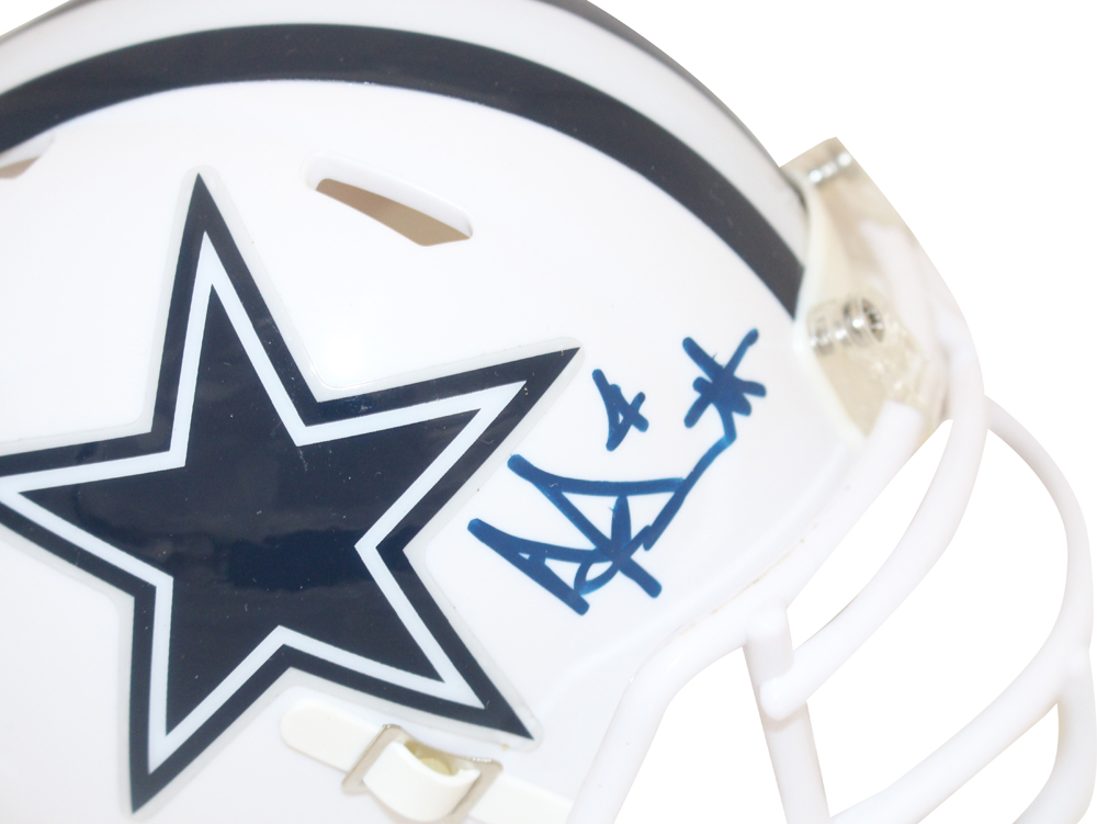 Dak Prescott Autographed Dallas Cowboys 2022 Alt Mini Helmet Beckett