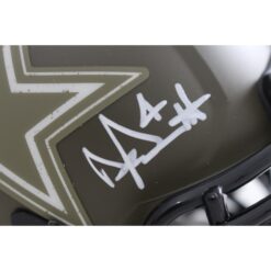 Dak Prescott Autographed/Signed Dallas Cowboys 22 STS Mini Helmet Beckett 56331
