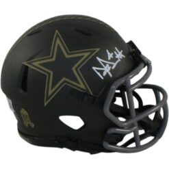 Dak Prescott Autographed/Signed Dallas Cowboys 25 STS Mini Helmet Beckett 56329