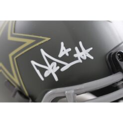 Dak Prescott Autographed/Signed Dallas Cowboys 25 STS Mini Helmet Beckett 56329