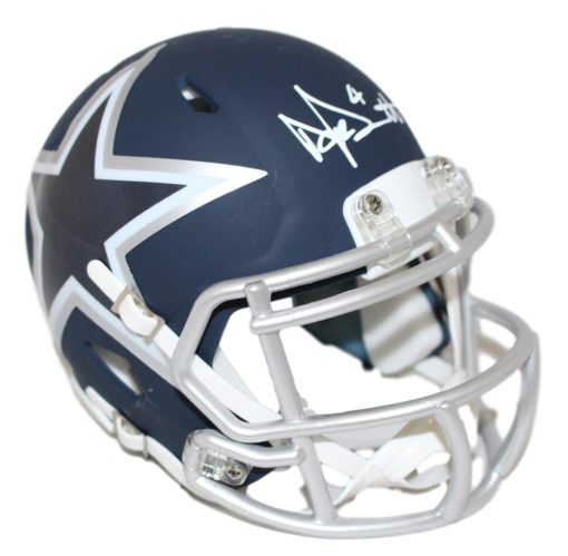 Dak Prescott Autographed/Signed Dallas Cowboys AMP Mini Helmet BAS 25454