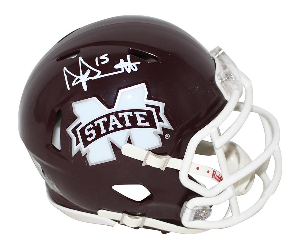 Dak Prescott Autographed Mississippi State Bulldogs Speed Mini Helmet BAS