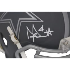 Dak Prescott Autographed Dallas Cowboys Slate Mini Helmet Beckett 47383