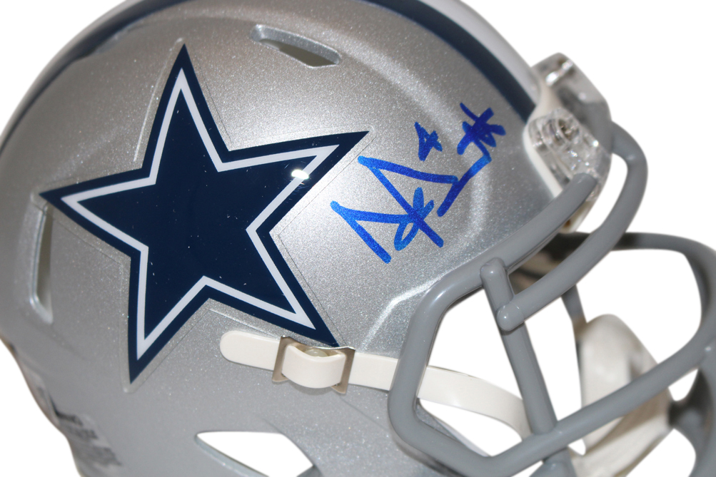 Dak Prescott Autographed Dallas Cowboys Speed Mini Helmet Beckett