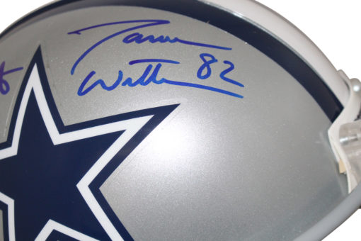 Dak Prescott & Jason Witten Signed Dallas Cowboys Authentic Helmet BAS 25464
