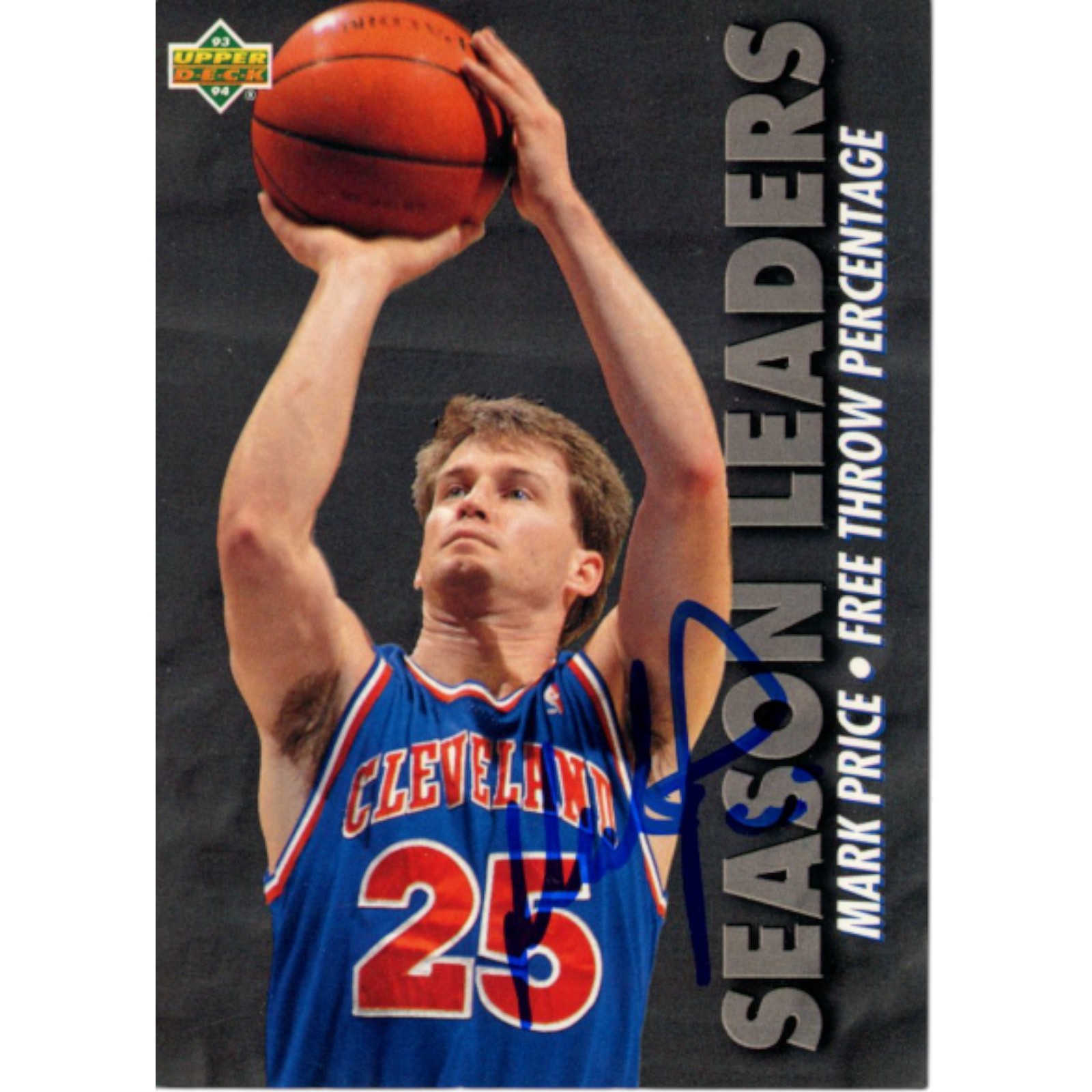 Mark Price Autographed/Signed Upper Deck 93-94 #173 Trading Card Beckett 51921 1 Mark Price Autographed/Signed Upper Deck 93-94 #173 Trading Card Beckett 51921