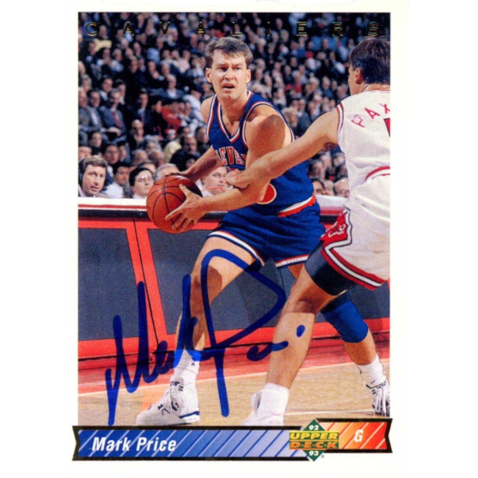 Mark Price Autographed/Signed Upper Deck 92-93 #234 Trading Card Beckett 51933