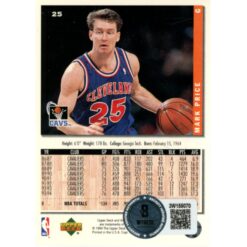 Mark Price Autographed Upper Deck 94-95 Collector's Choice 25 Card Beckett 51910
