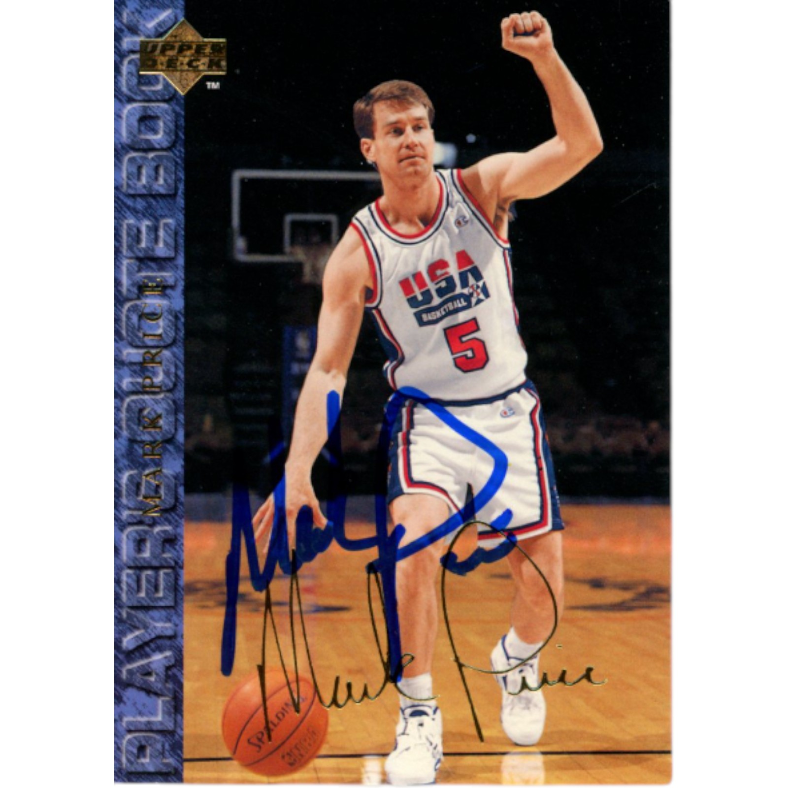 Mark Price Autographed/Signed Upper Deck 94 Upper Deck USA 55 Card Beckett 51923