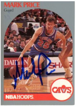 Mark Price Autographed/Signed 1990 Hoops #79 Trading Card Beckett Witness 59416