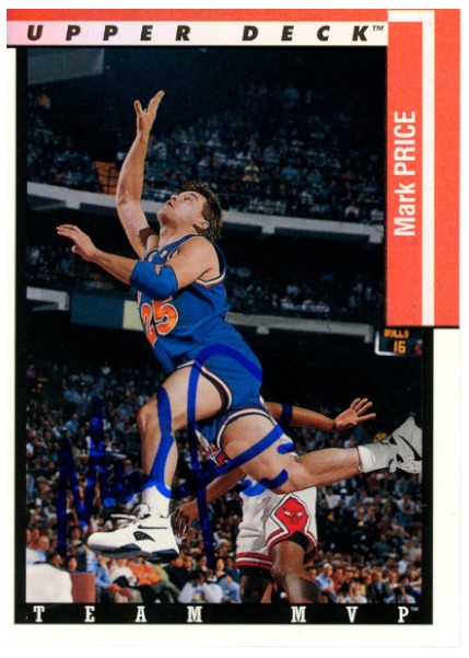 Mark Price Autographed/Signed 93-94 Upper Deck #TM5 Trading Card Beckett 52555