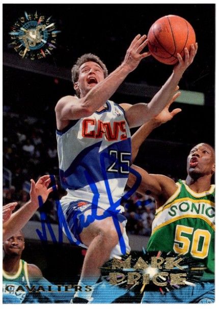 Mark Price Autographed/Signed 95-96 Topps Stadium Club #70 Card Beckett 52522