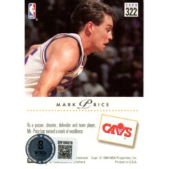 Mark Price Signed 94 Skybox Poster Excellence #322 Trading Card Beckett 51700