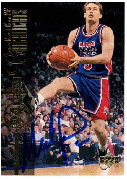 Mark Price Autographed/Signed 94-95 Upper Deck USA #170 Card Beckett 52583