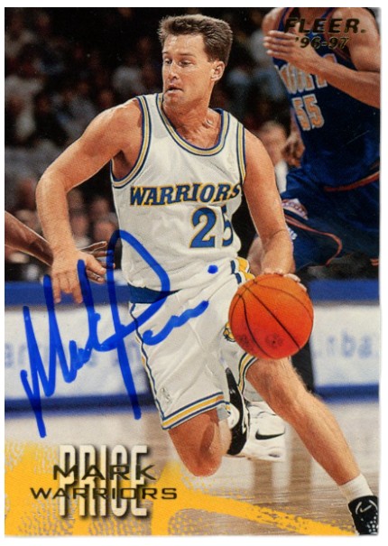 Mark Price Autographed/Signed 1996 Fleer #218 Trading Card Beckett Witness 59412