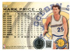 Mark Price Autographed/Signed 1996 Fleer #218 Trading Card Beckett Witness 59412